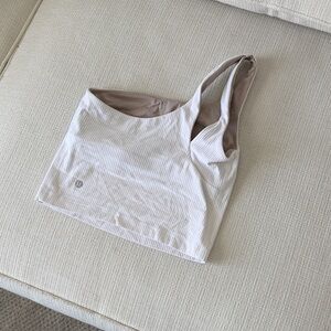 LULULEMON Stylish One-Shoulder Striped Top